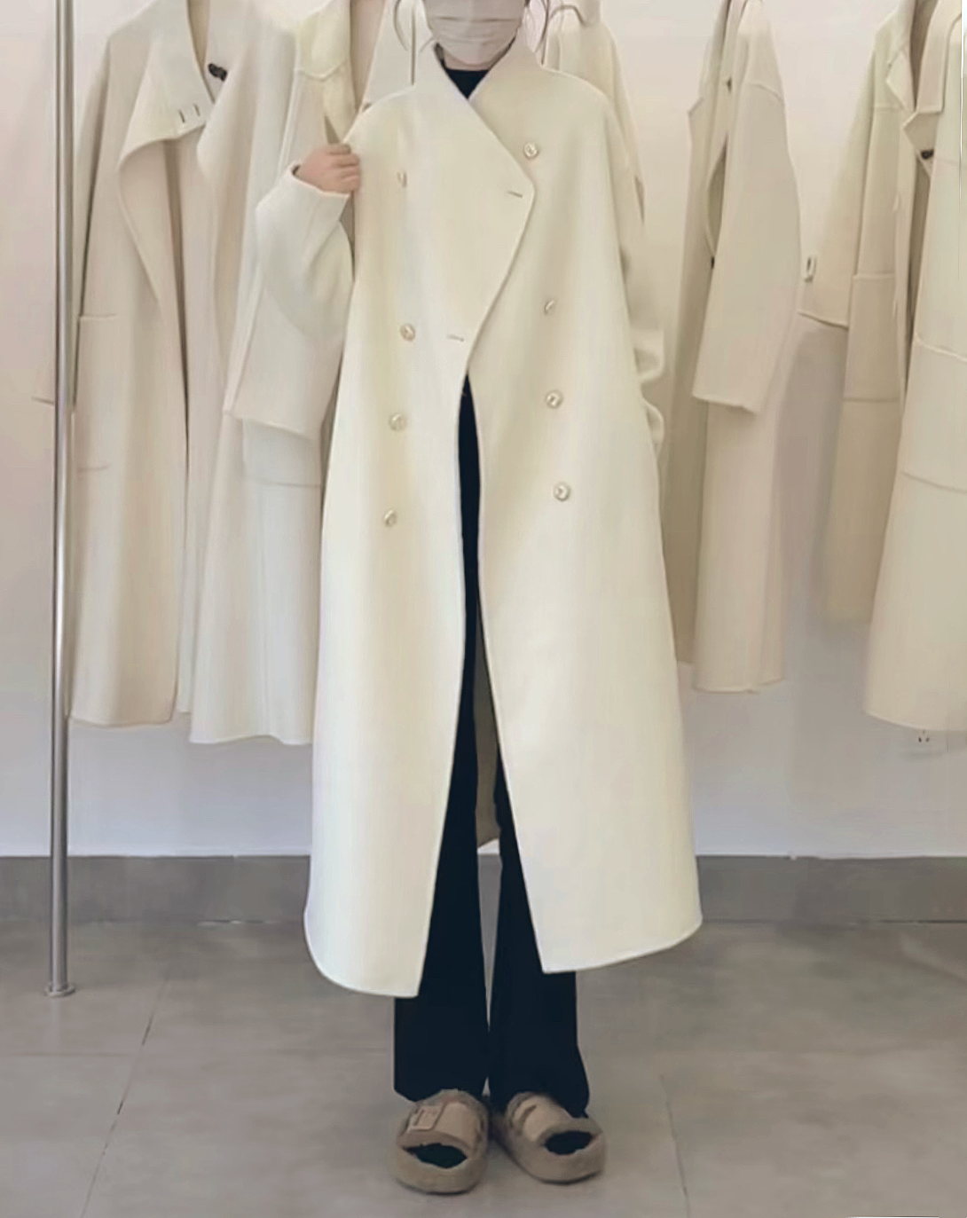 ♀Wool Over Wrap Coat