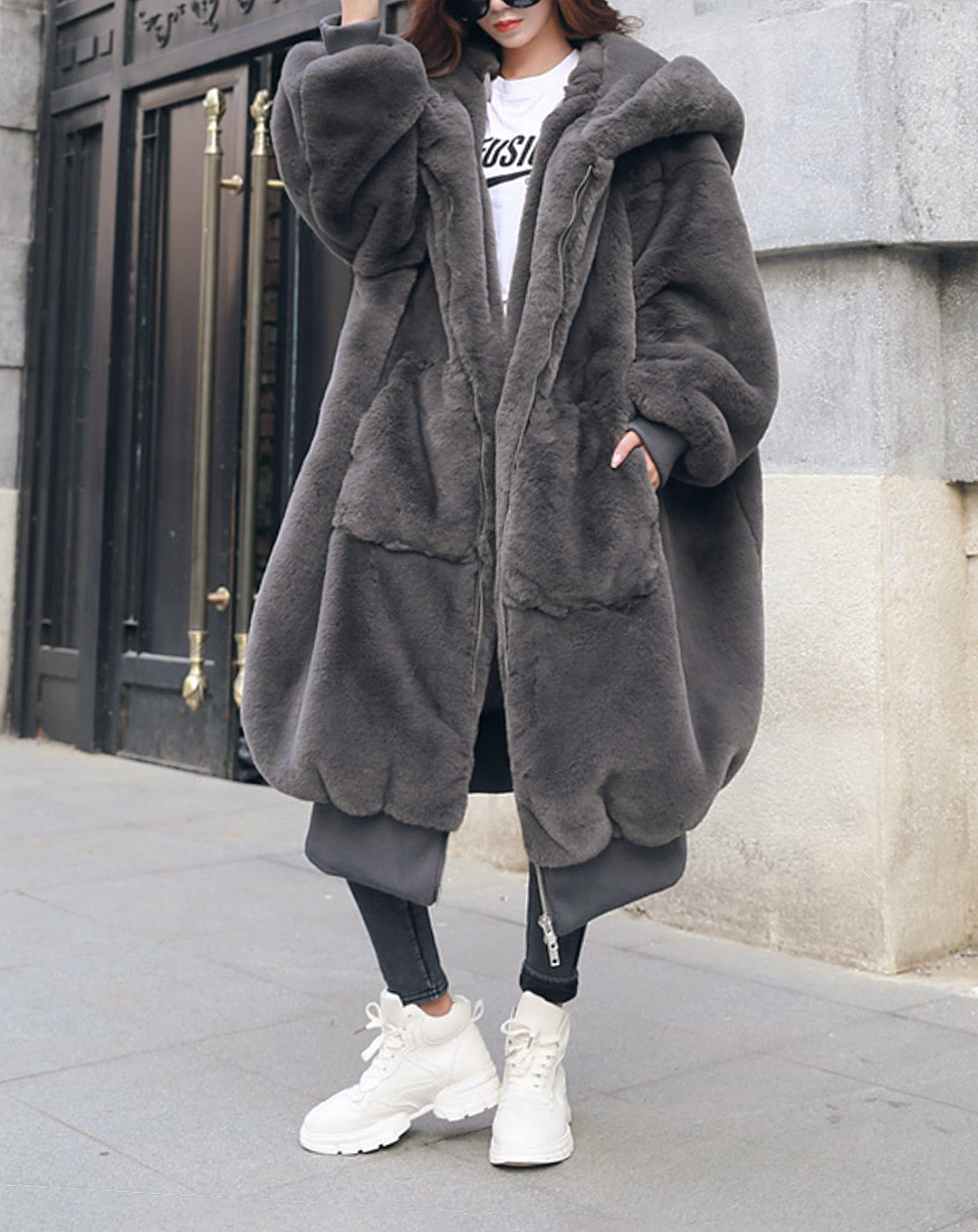 ♀Fur Long Coat