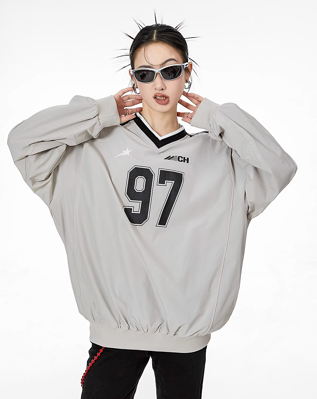 ♀V-Neck Sporty Shirt