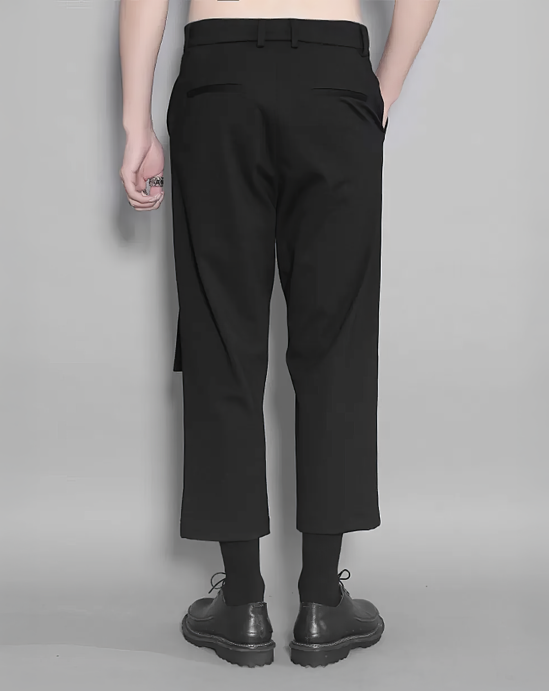 ♂Ring Accent Cropped Pants