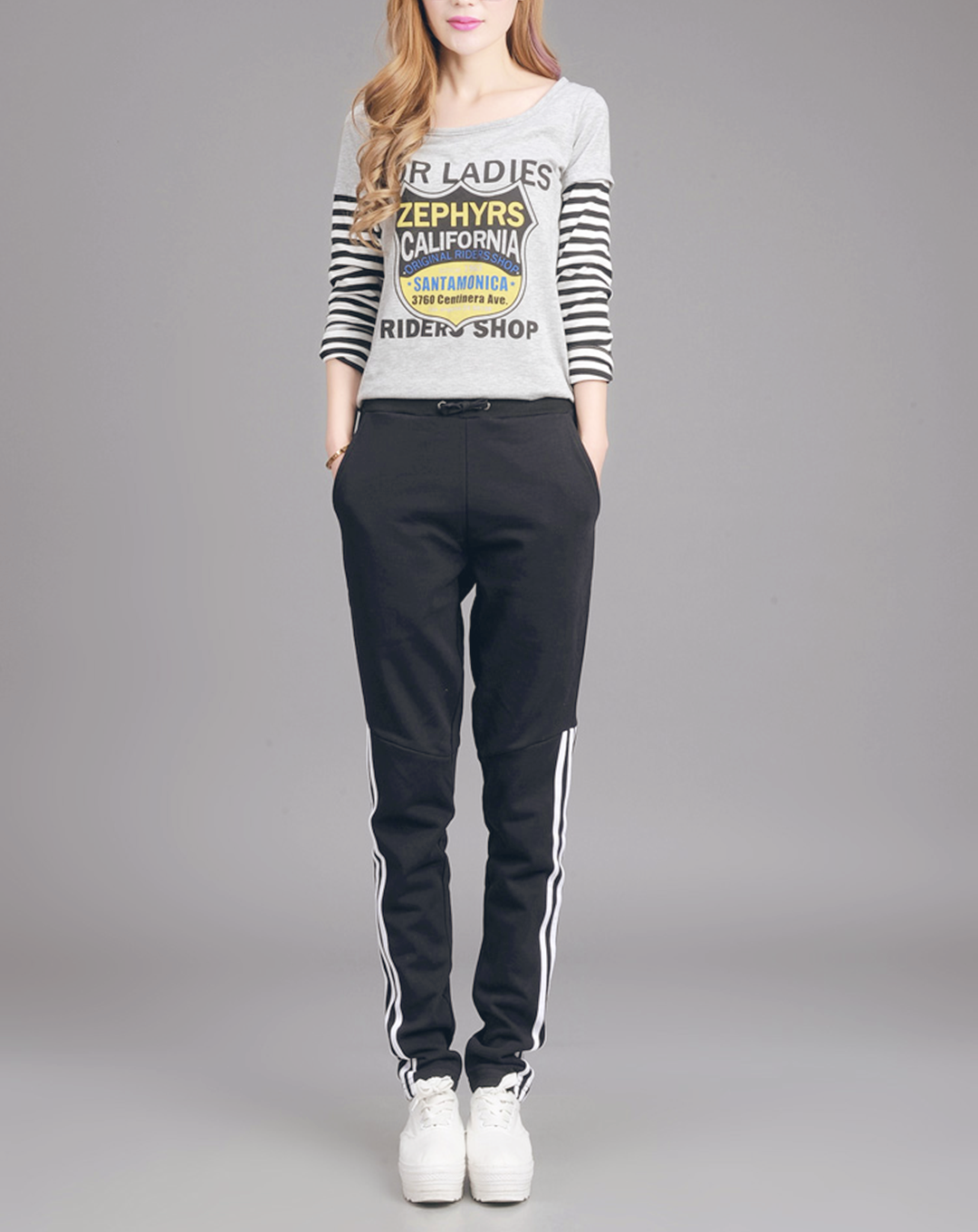♀Multiline Sports Pants