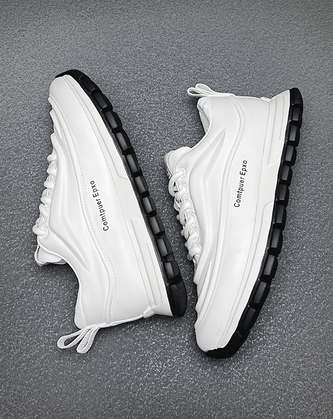 ♂♀本革/Point Text Logo Leather Sneakers