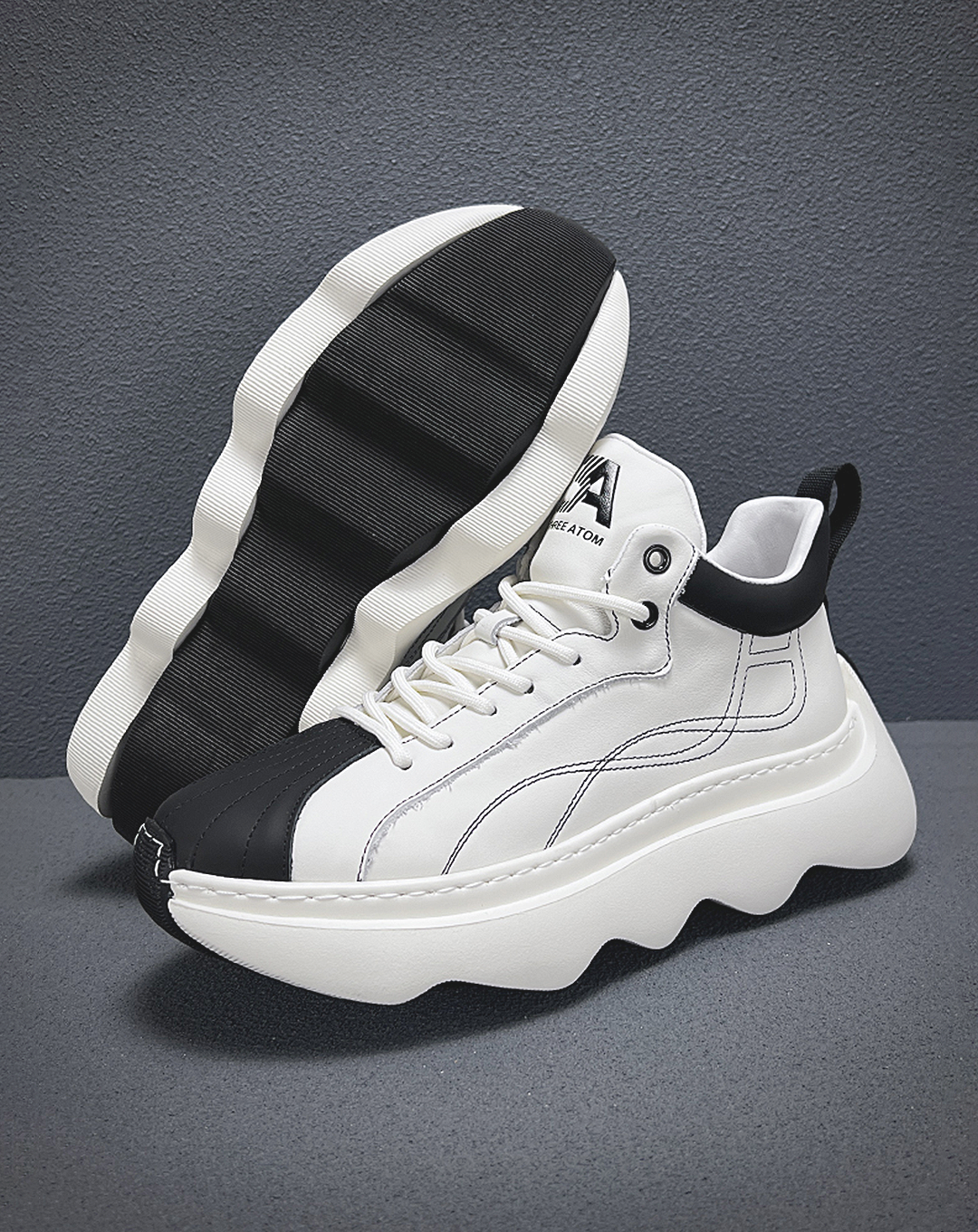 ♂♀本革/Leather Wave Sole Sneakers