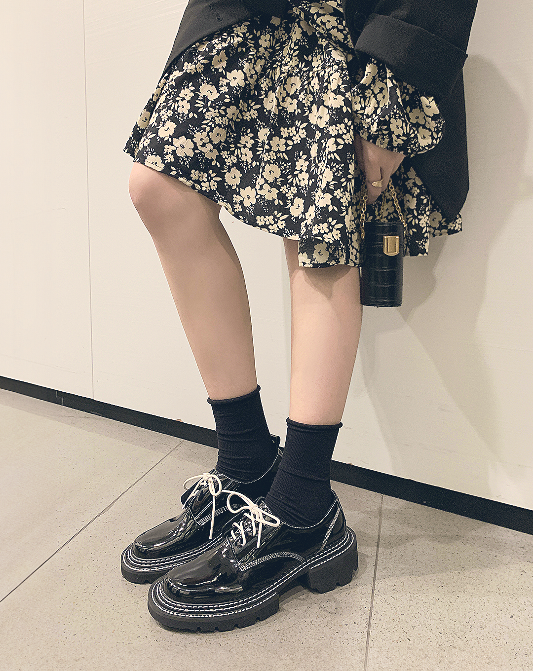 ♂♀本革/Stitch Design Leather Shoes
