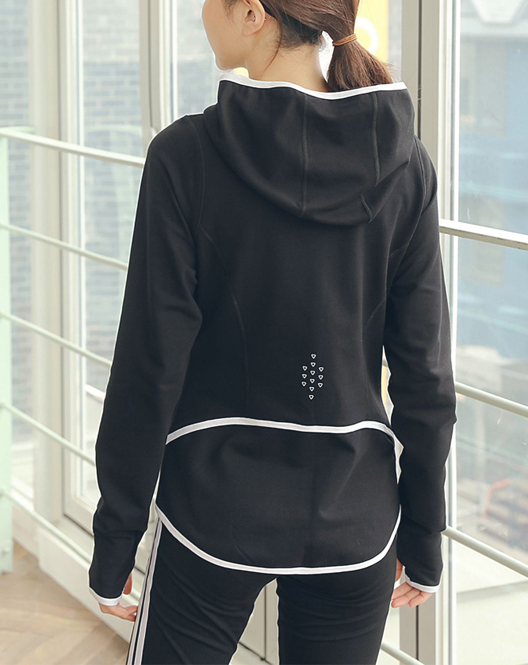 ♀Zip-Up Fit Hooded Jacket