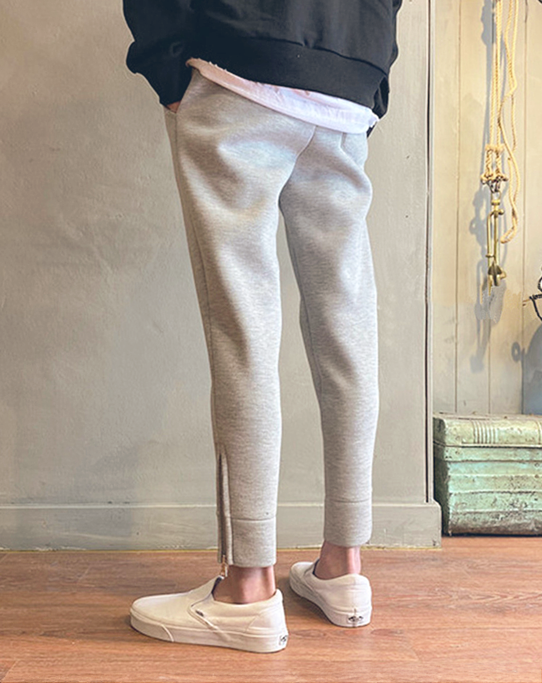 ♂Zip Slit Sweatpants