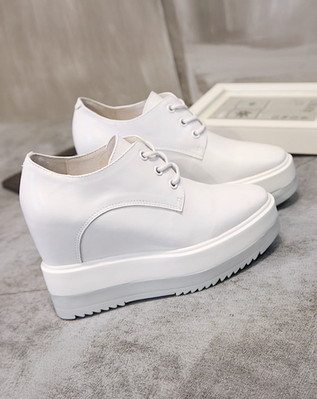 ♀本革/Smooth Laceup Shoes