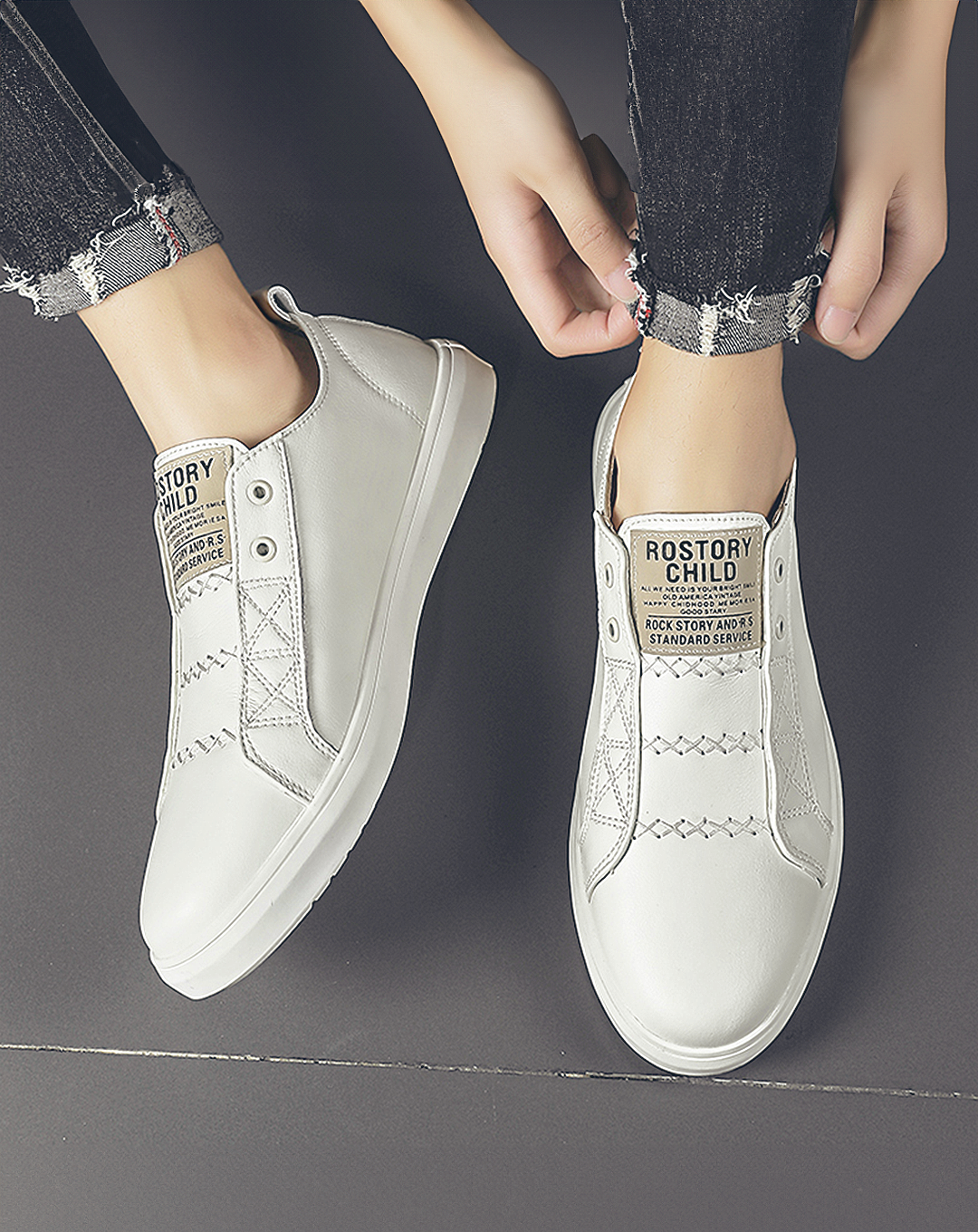 ♂♀Point Cross Stitch Slip-on Shoes