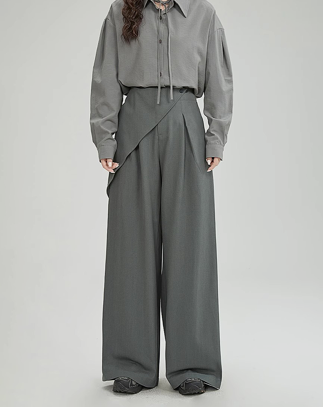 ♀Layered Wrap Pants