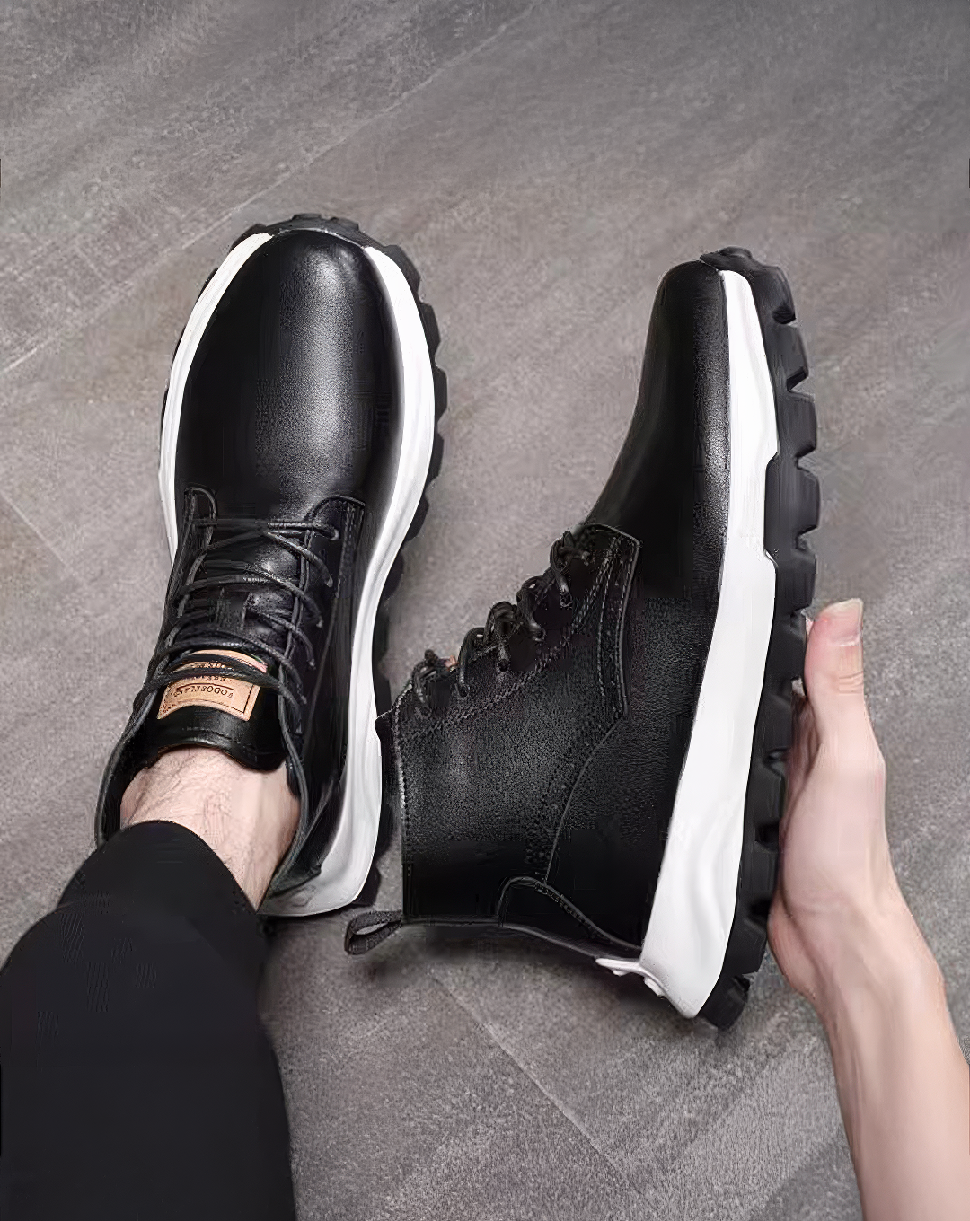 ♂本革/Chunky Sole Leather Boots