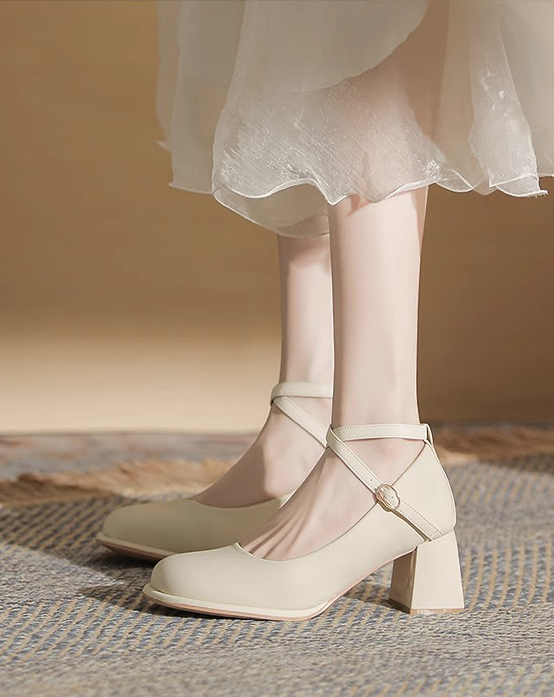 ♀Elegance Ankle Strap Pumps