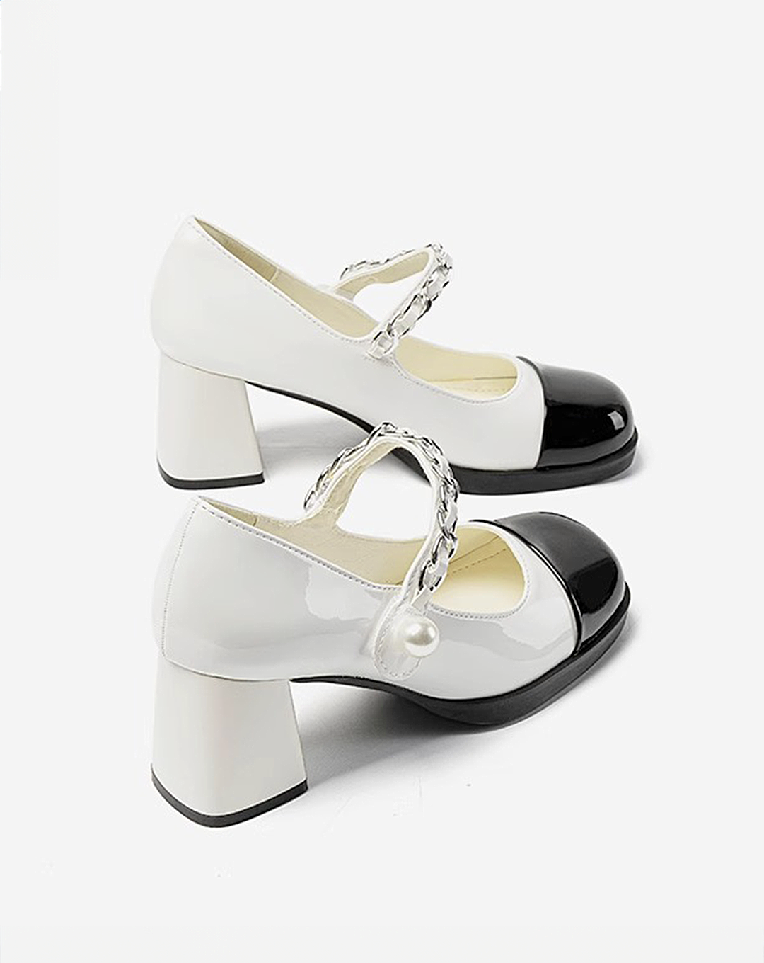 ♀Chain Strap Pumps