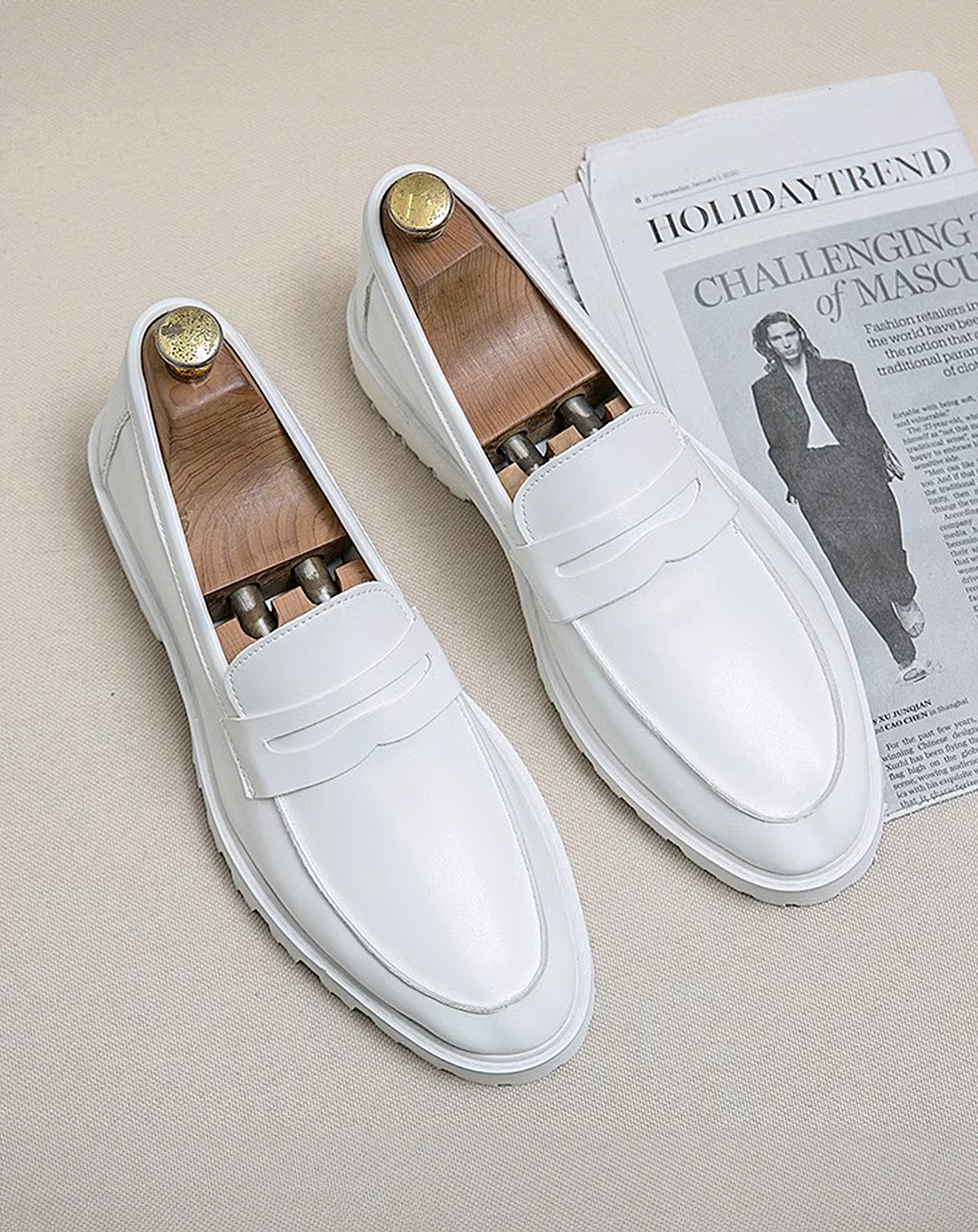 ♂Plain Monotone Loafers