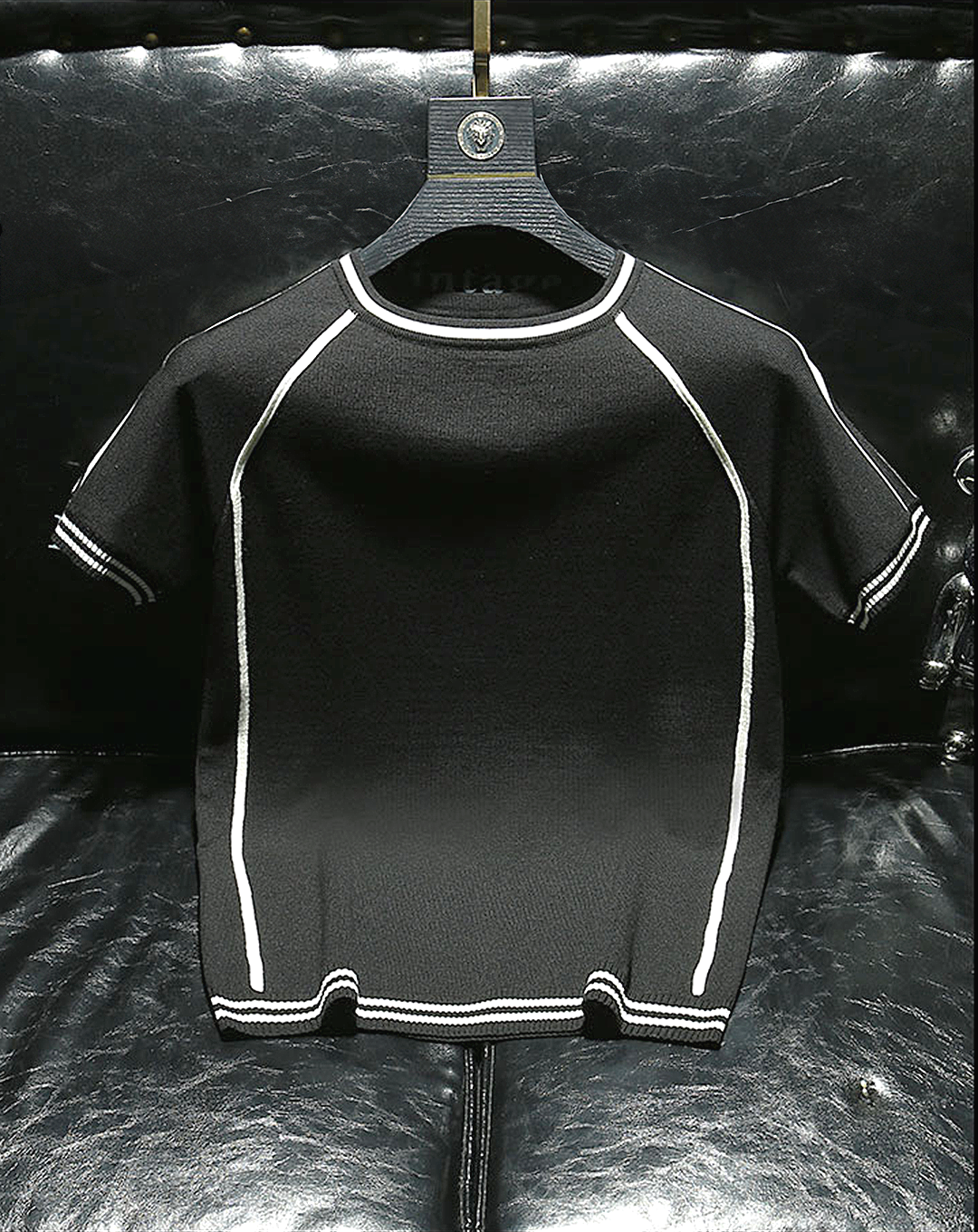 ♂Line Design Knit T-shirt