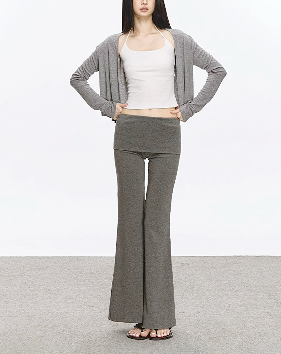 ♀High Waist Flare Pants