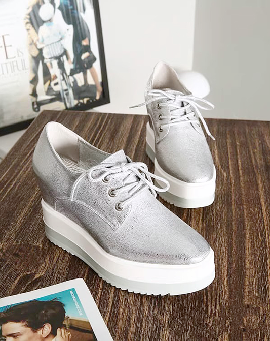 ♀本革/Smooth Laceup Shoes