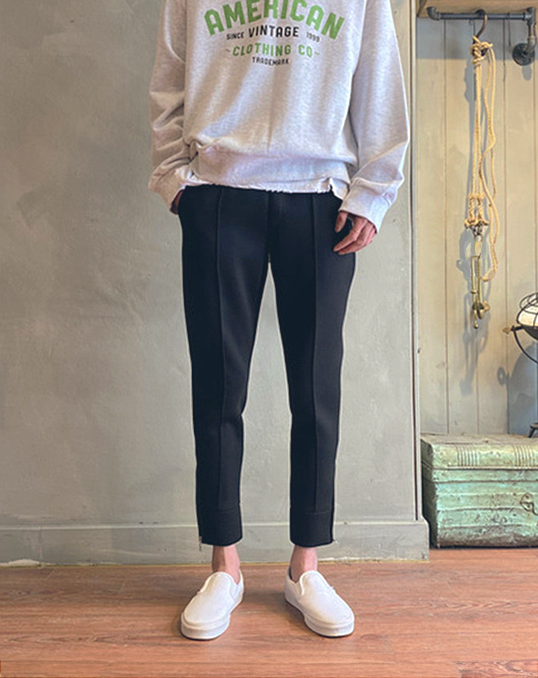 ♂Zip Slit Sweatpants