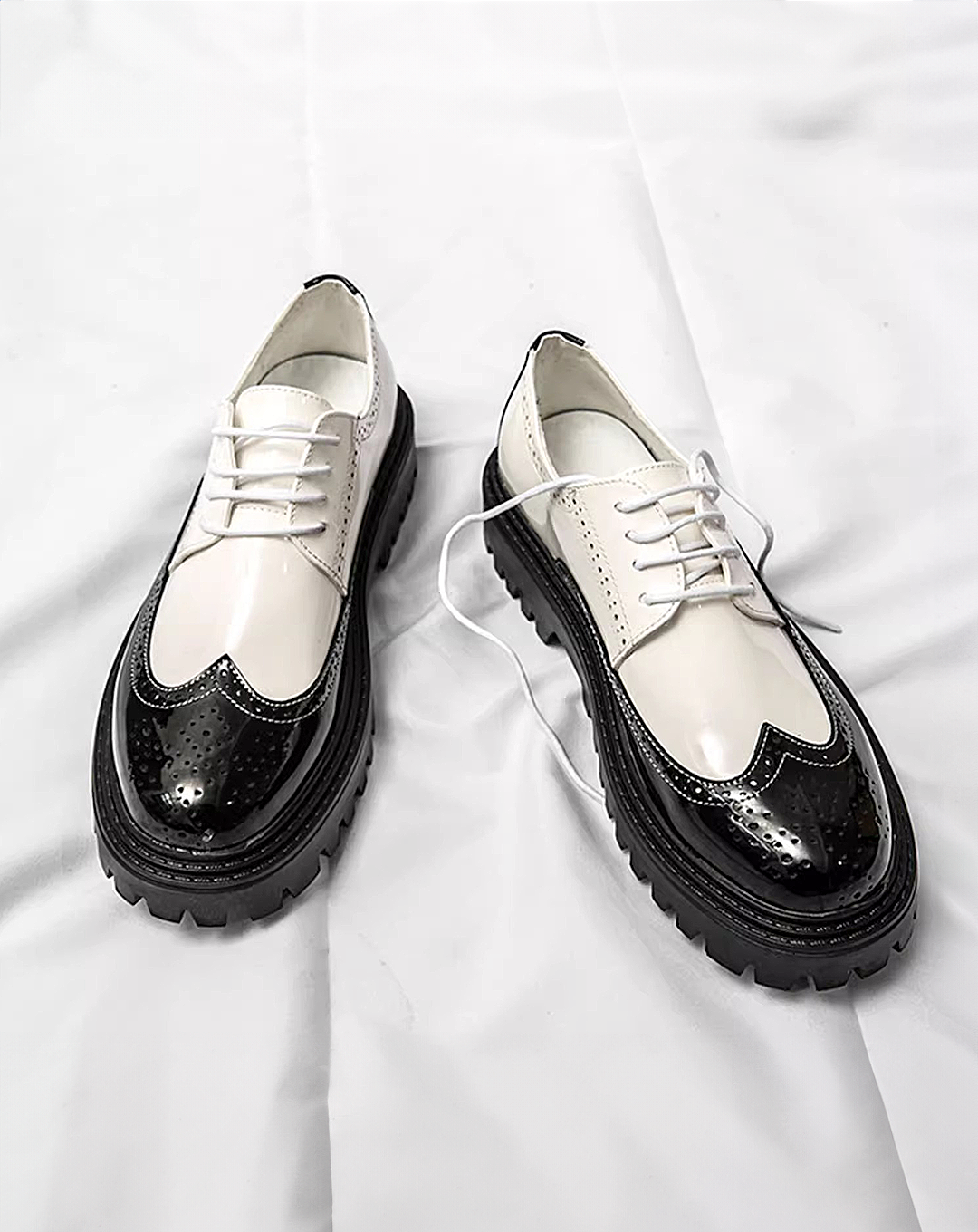 ♂Contrast Sole Lace-Up Shoes