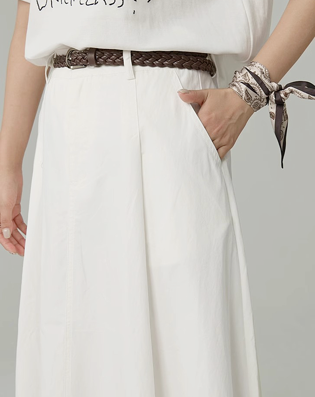 ♀Soft Flare Long Skirt