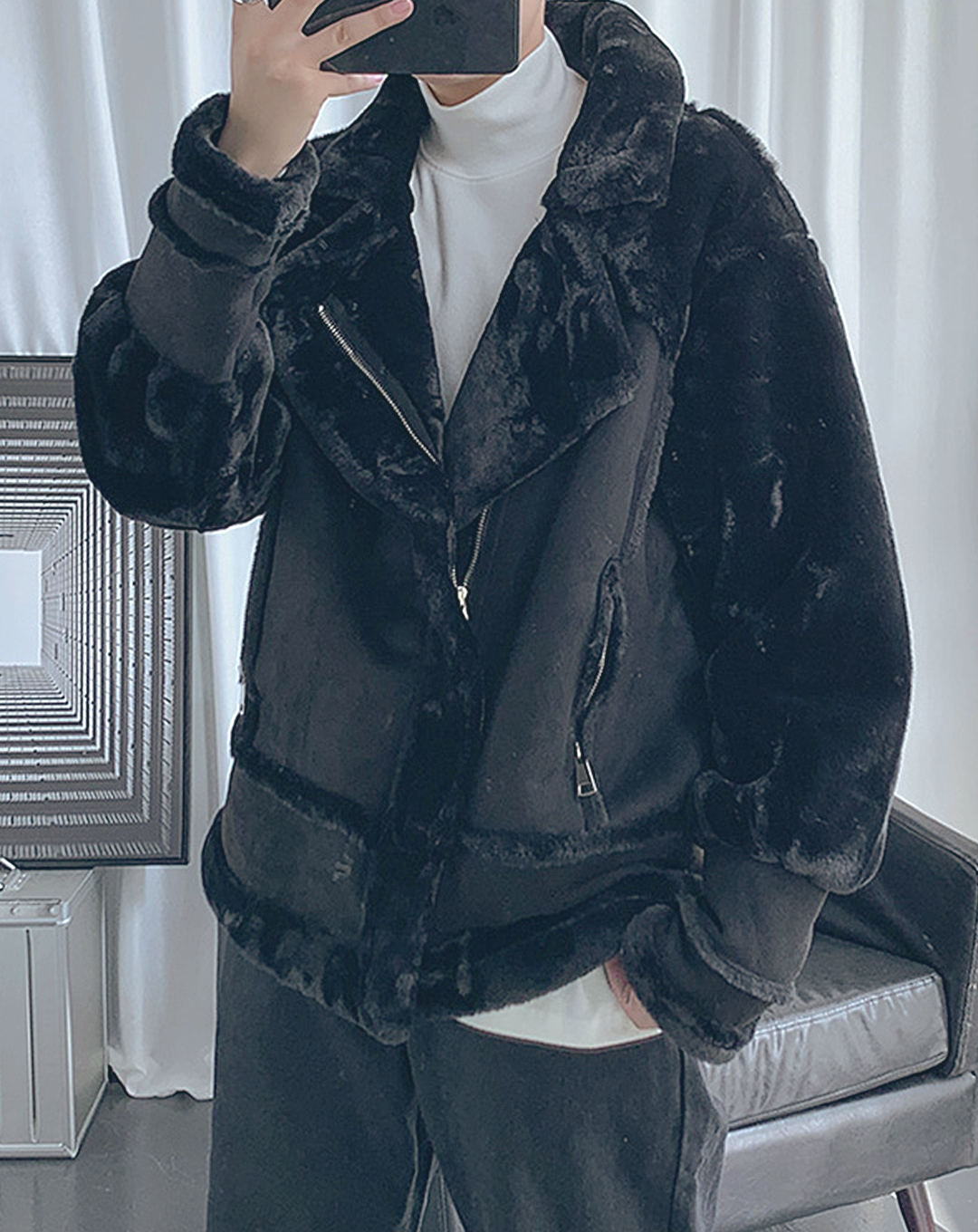 ♂Oversized Mouton Jacket