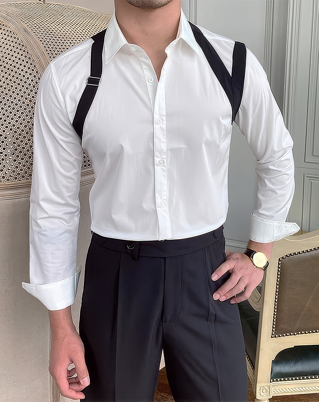♂Harness Detail Shirt