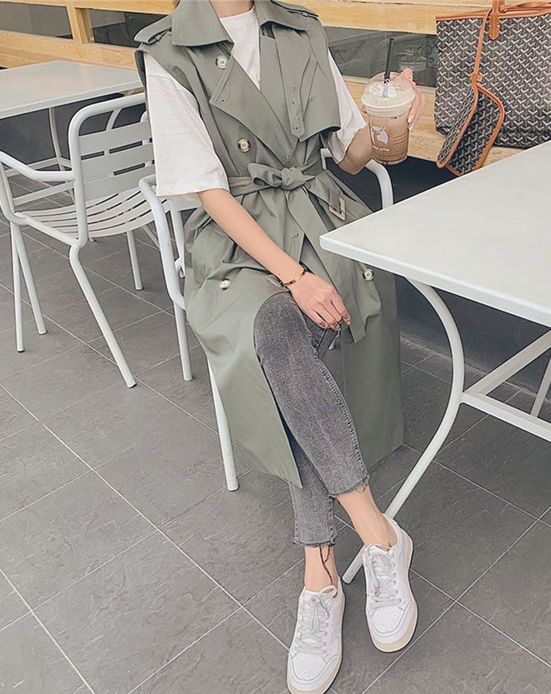 ♀Trench Style Gilet
