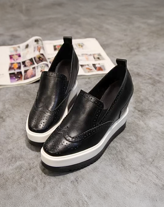 ♀本革/Wingtip Slip-on Shoes
