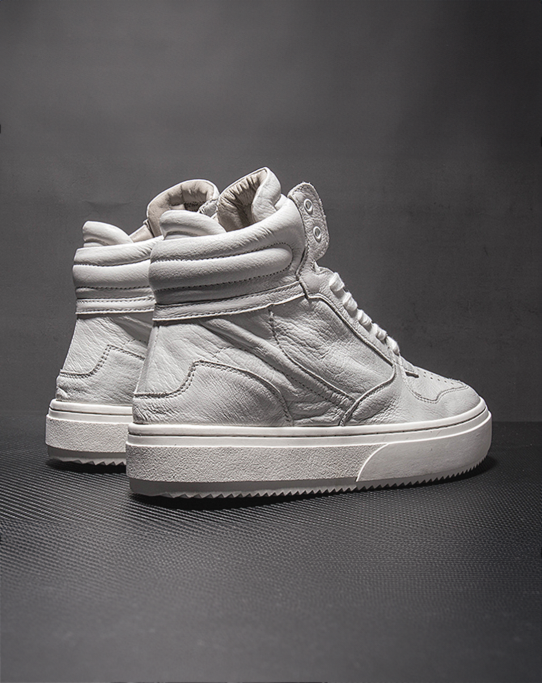 ♂♀本革/High-Cut Sporty Sneakers