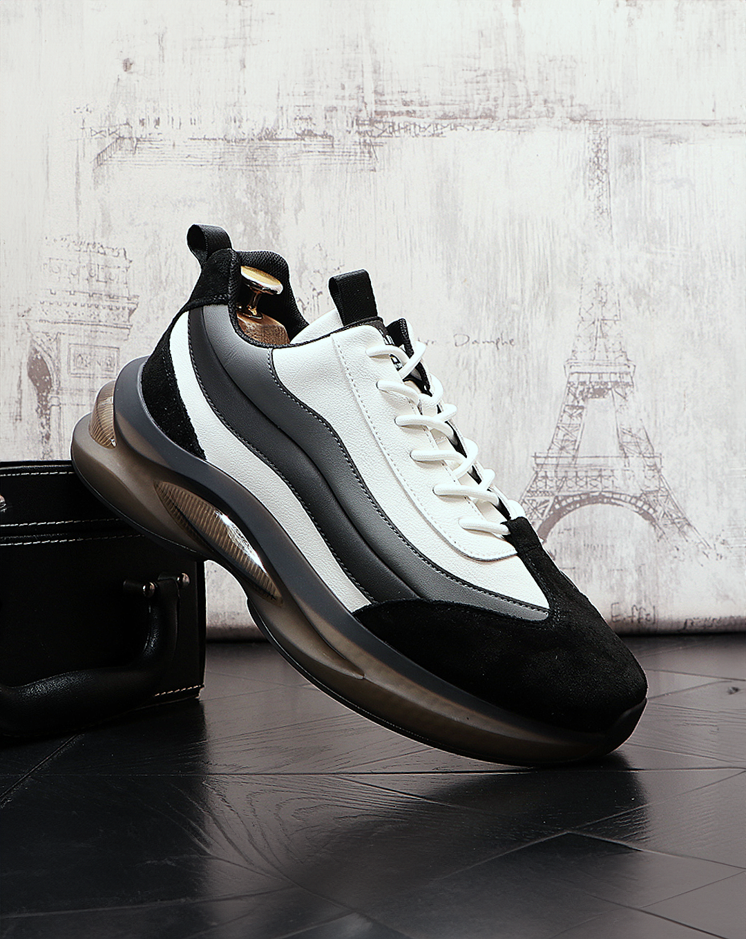 ♂♀Monotone Sporty Sneakers