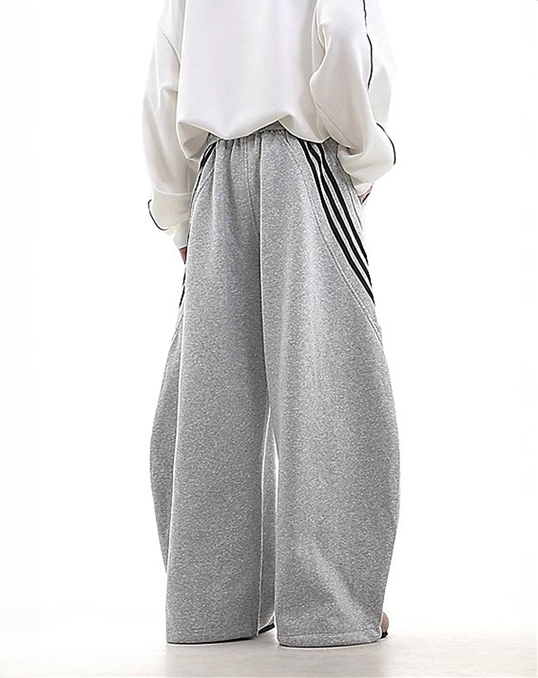 ♂Athletic Stripe Drawstring Pants