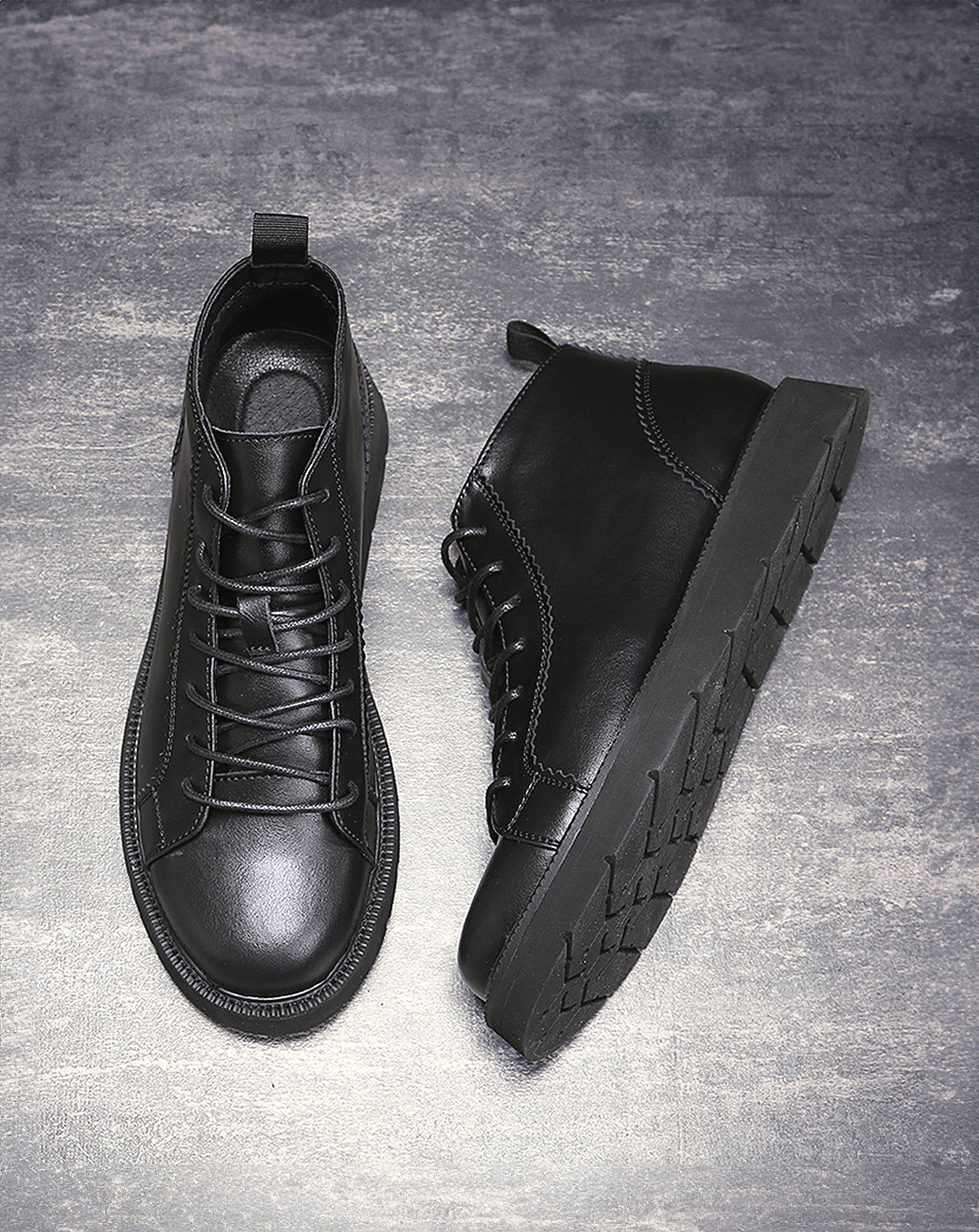 ♂本革/Lace Up Low Cut Boots