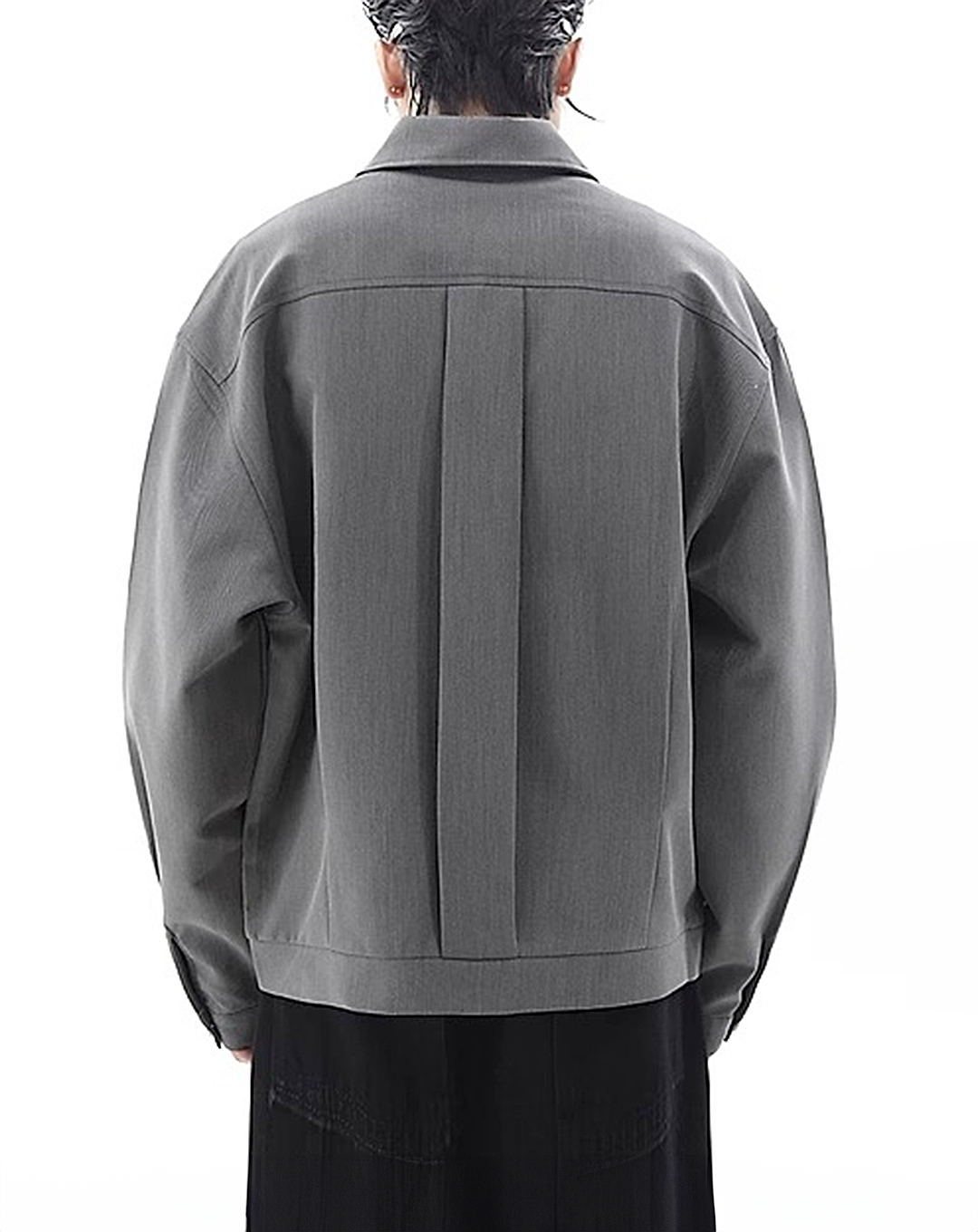 ♂Plain Zip-Up Jacket