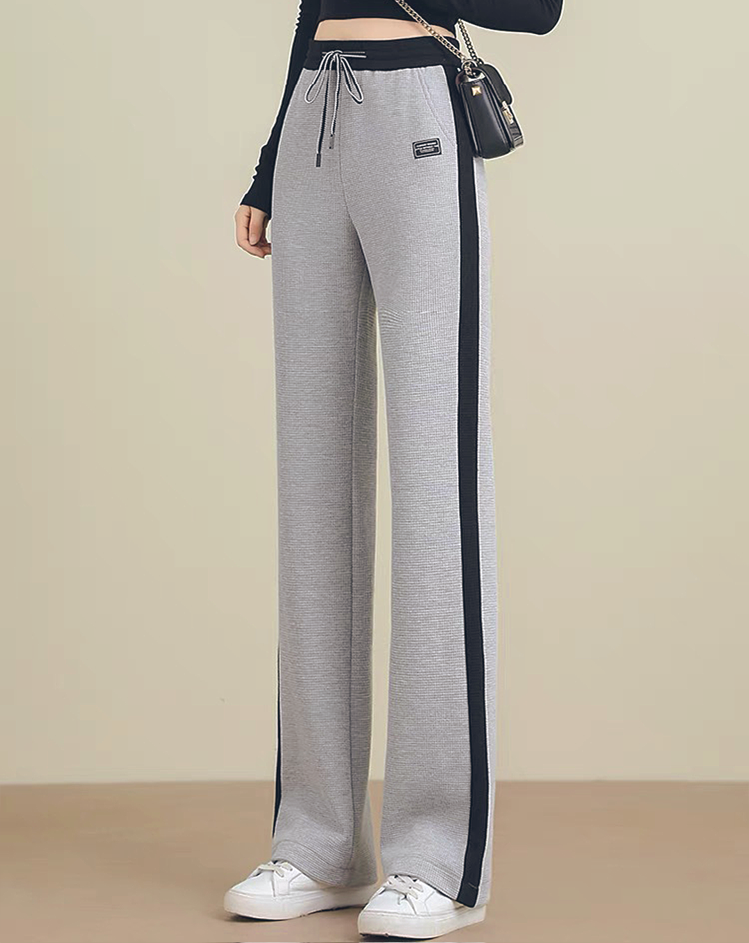♀Waffle Soft Line Pants