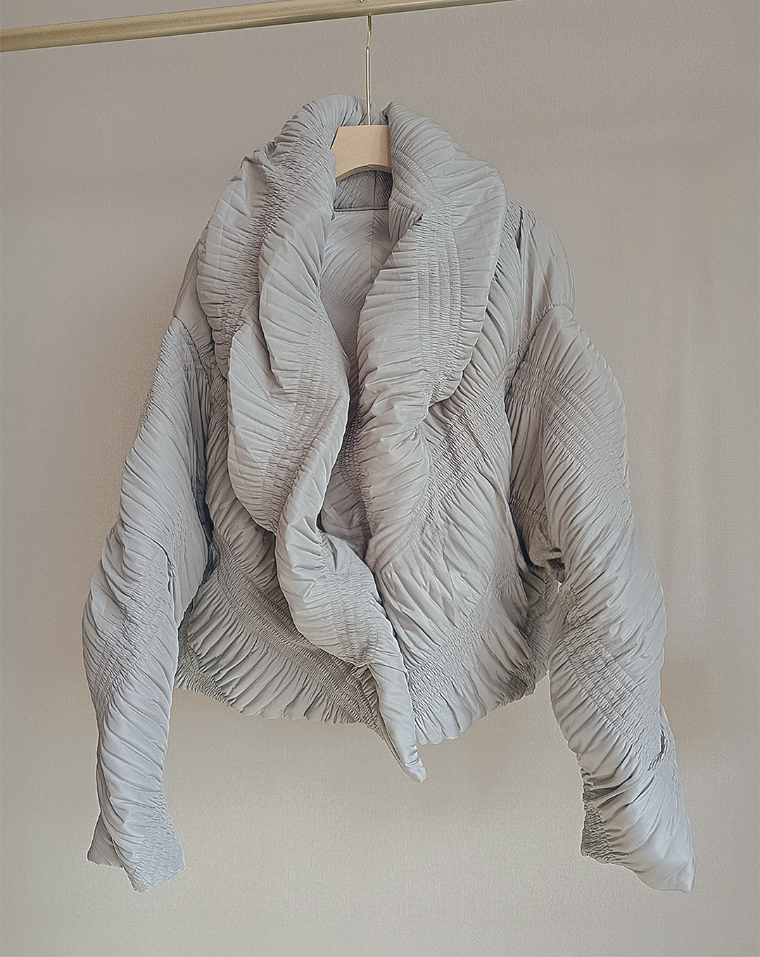 ♀Spiral Gathered Design Jacket