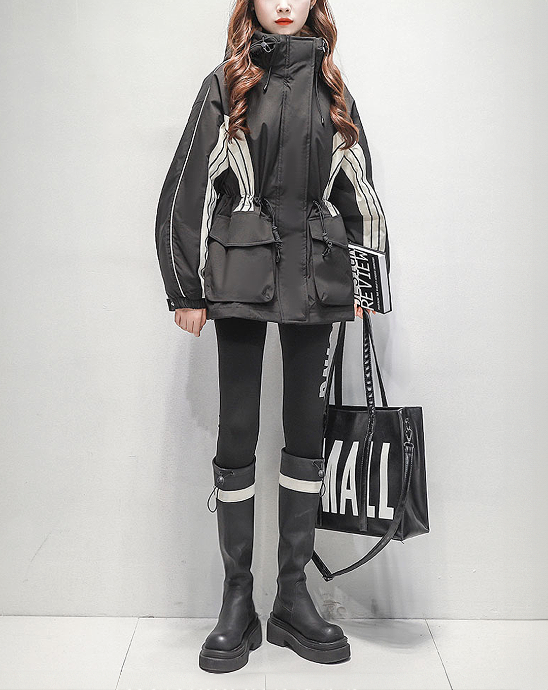 ♀Arch Line Hooded Jacket