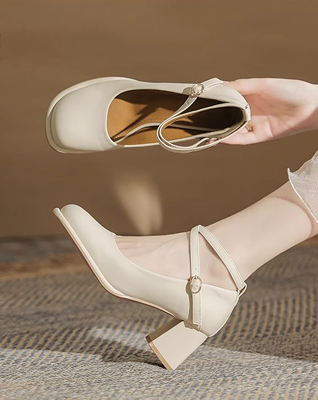 ♀Elegance Ankle Strap Pumps
