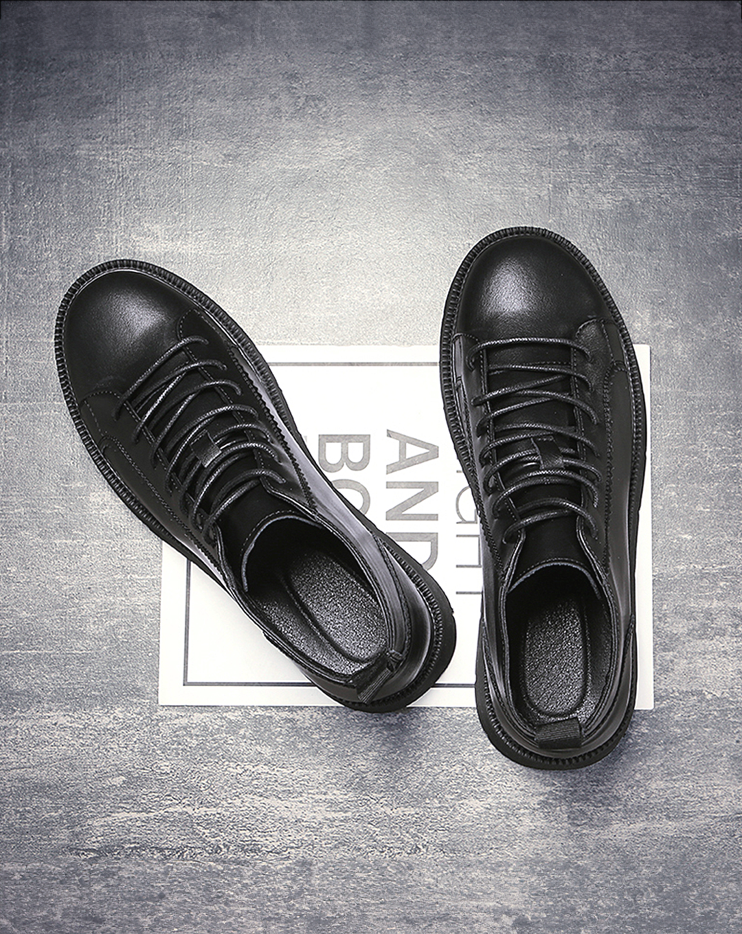 ♂本革/Lace Up Low Cut Boots