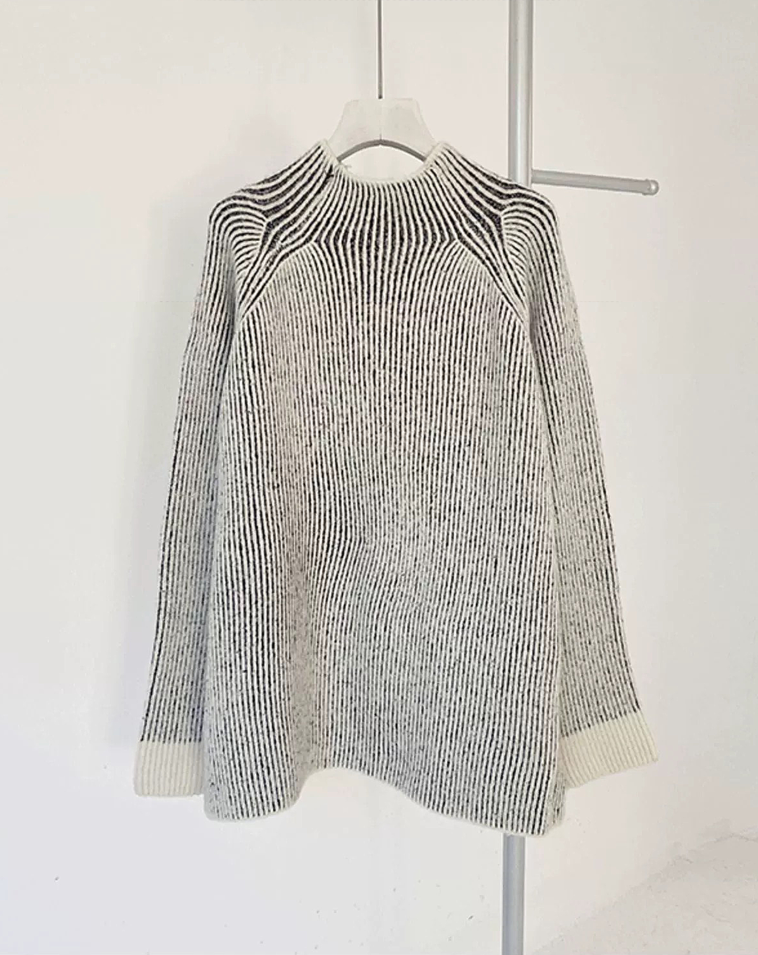 ♂Rib High Neck Knit