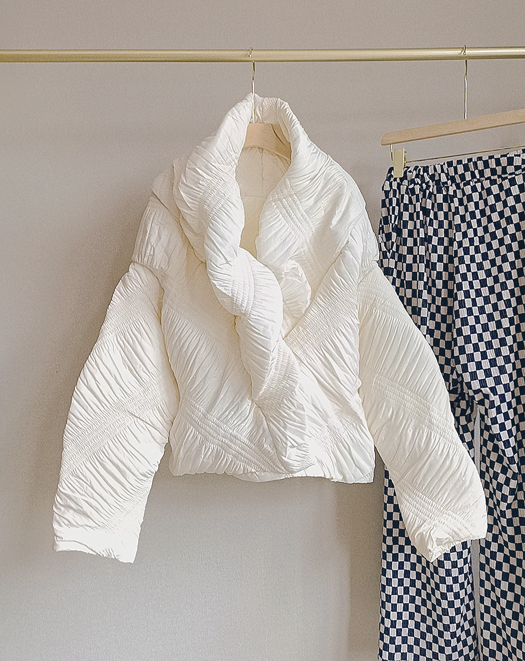 ♀Spiral Gathered Design Jacket