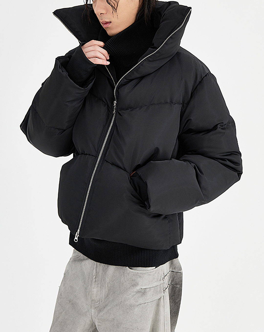 ♂High Collar Down Jacket