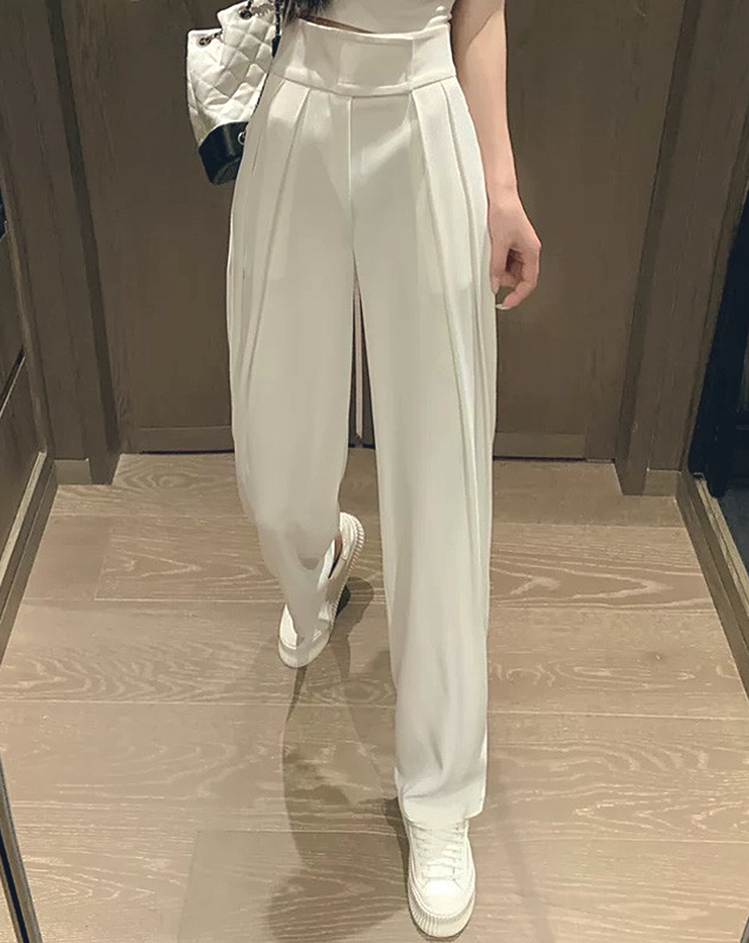 ♀High Waist Velcro Pants