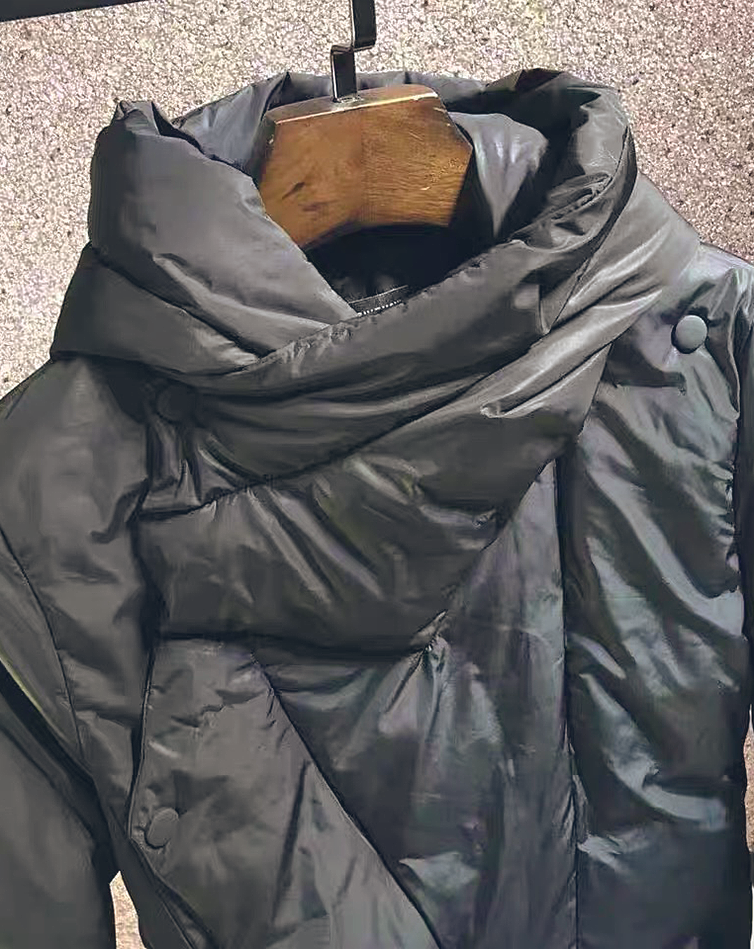 ♂Asymmetric Middle Down Jacket