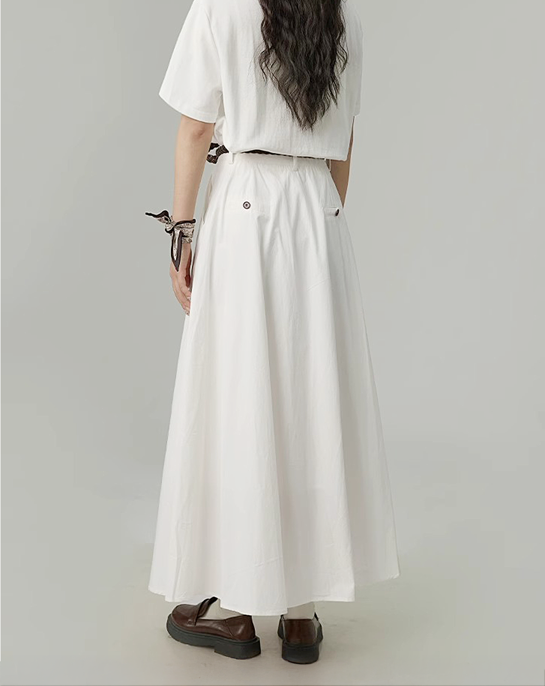♀Soft Flare Long Skirt