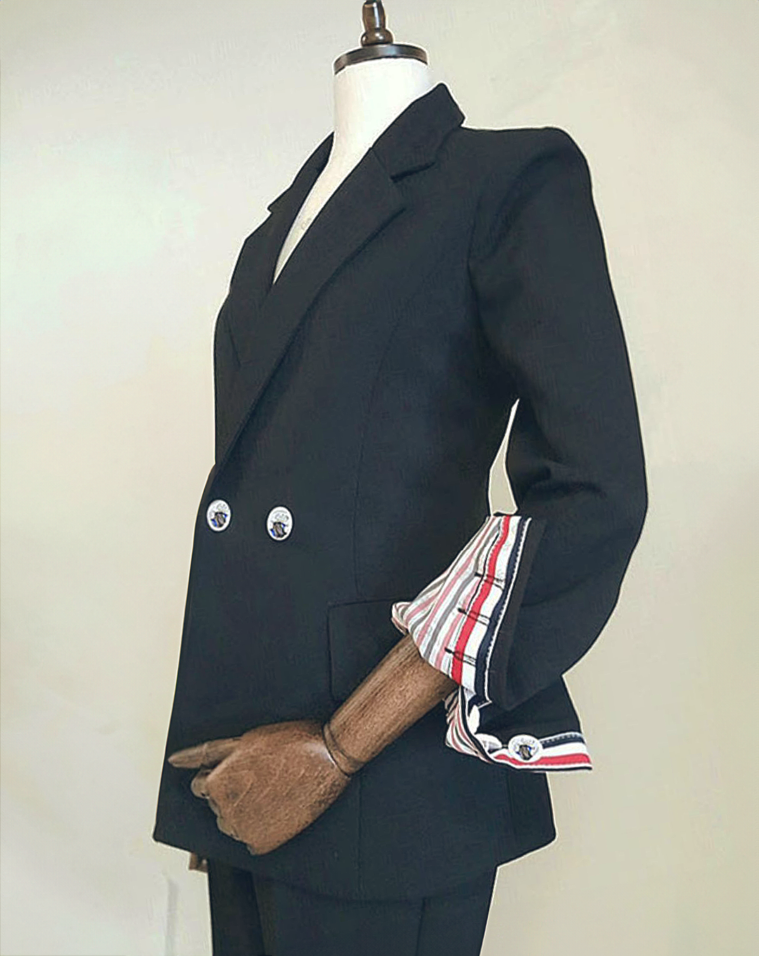♀Point Stripe Pants Suit