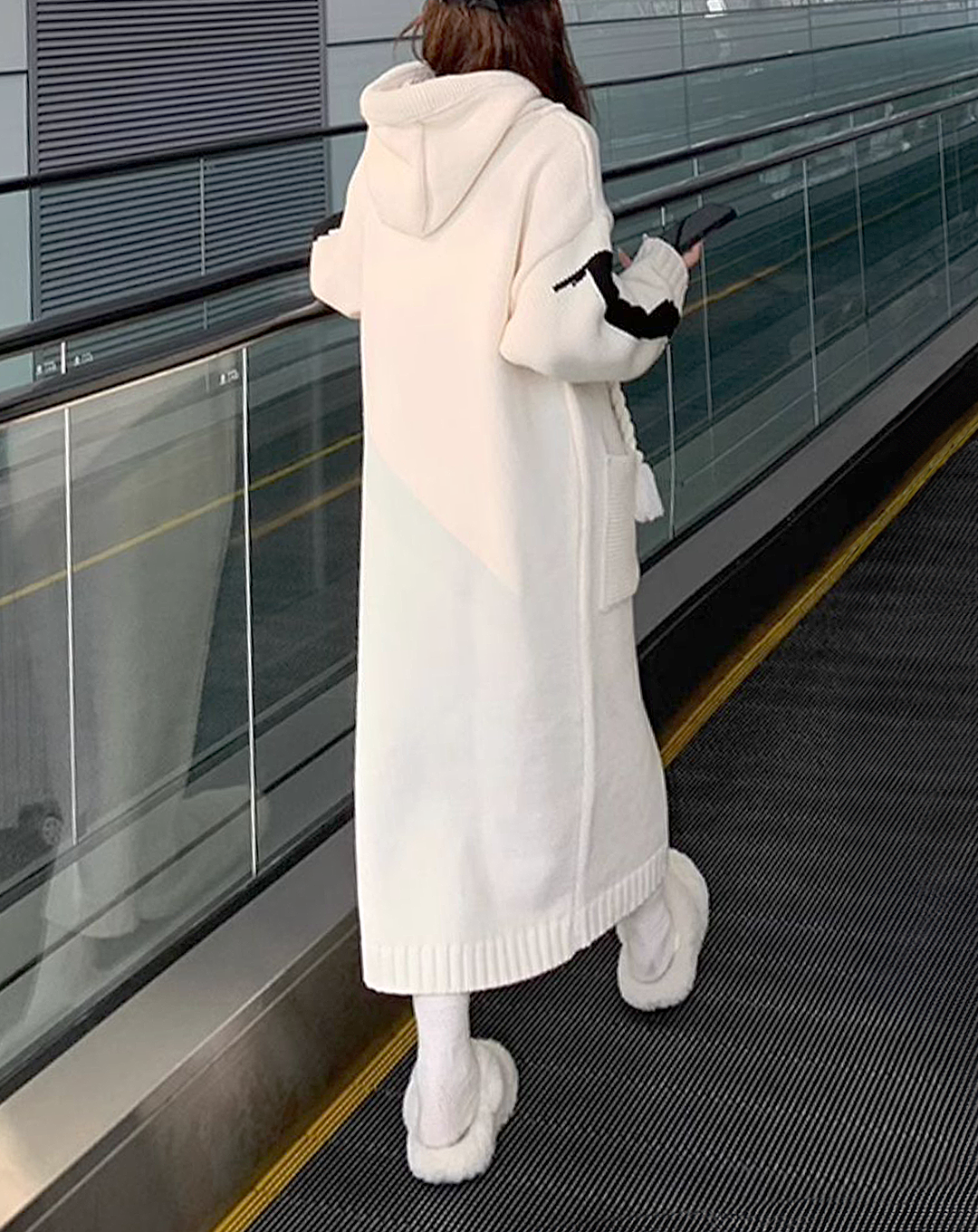 ♀Big Logo Long Hoodie