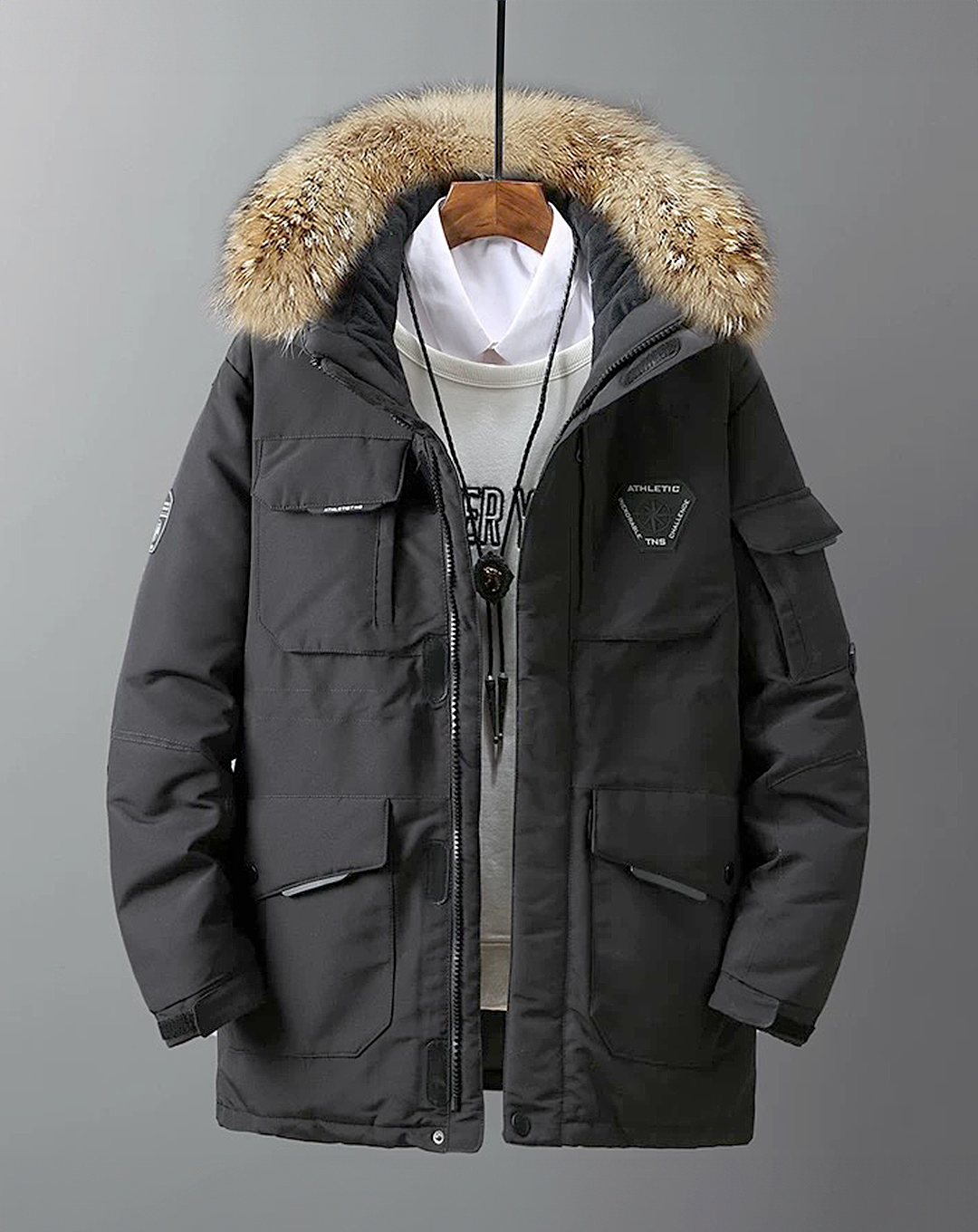 ♂Multi Pocket Down Jacket