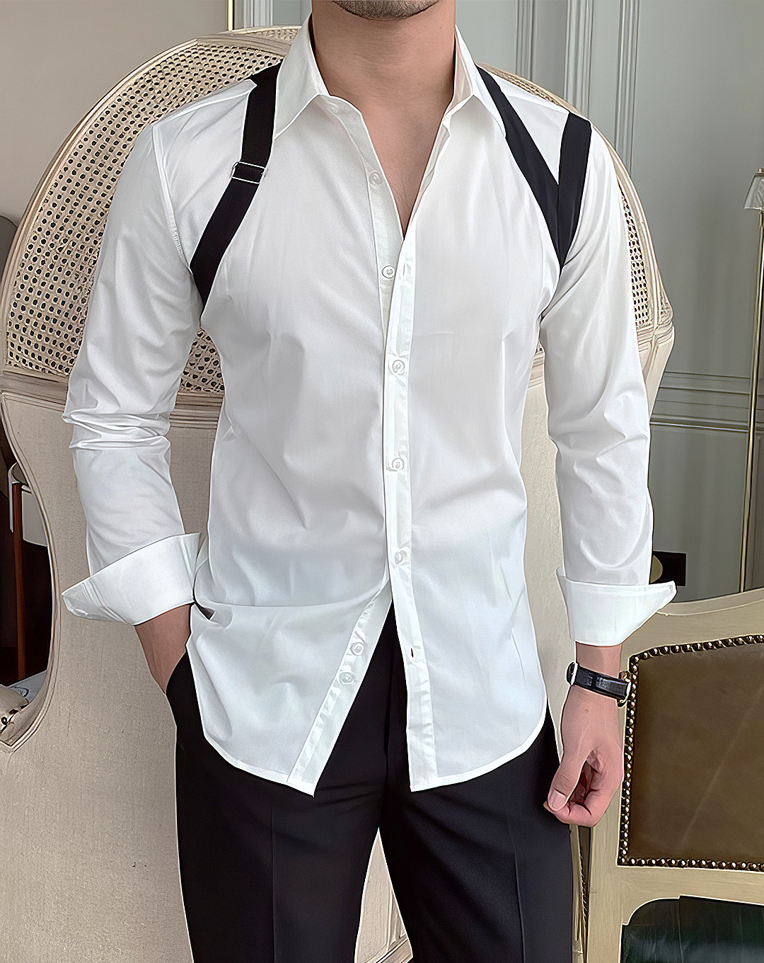 ♂Harness Detail Shirt
