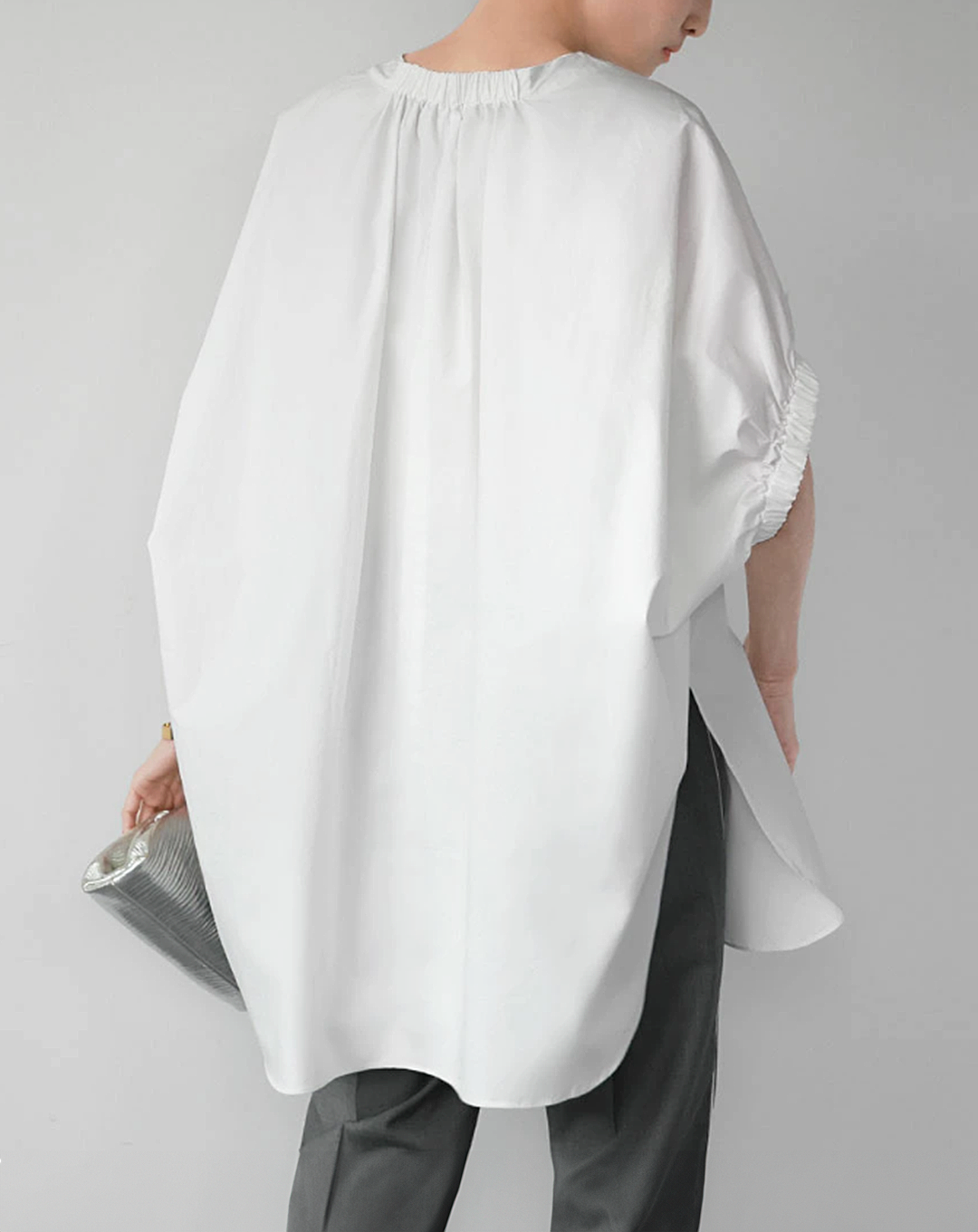 ♀Point Gathered Shirt