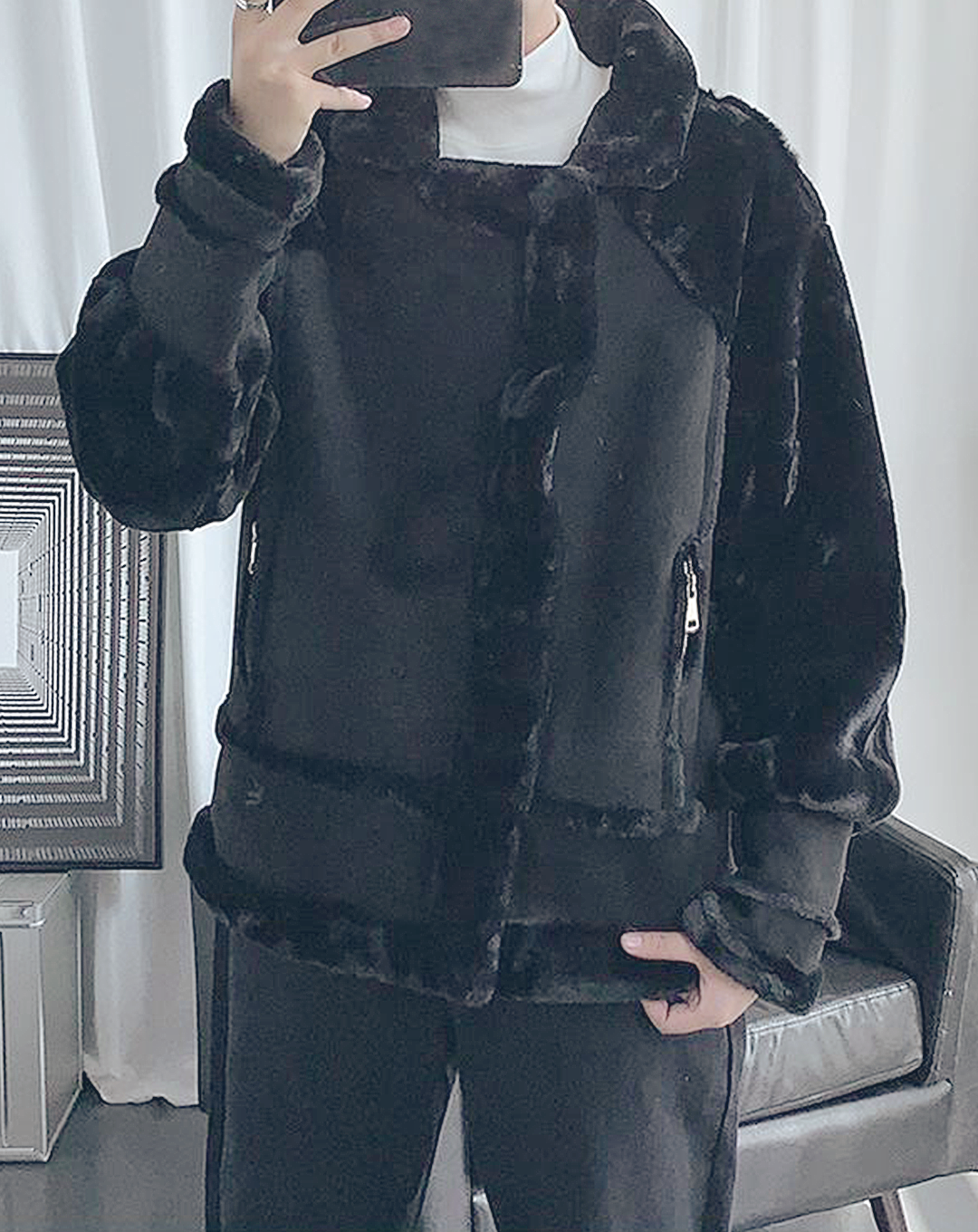 ♂Oversized Mouton Jacket