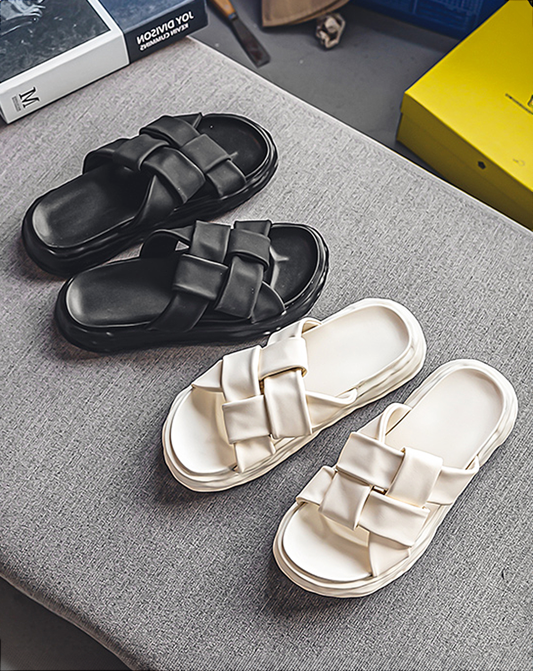 ♂Braided Platform Sandals